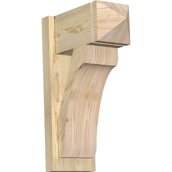 Ekena Millwork Legacy Arts & Crafts Rough Sawn Outlooker, Douglas Fir, 8"W x 16"D x 24"H OUT08X16X24LEC03RDF - main